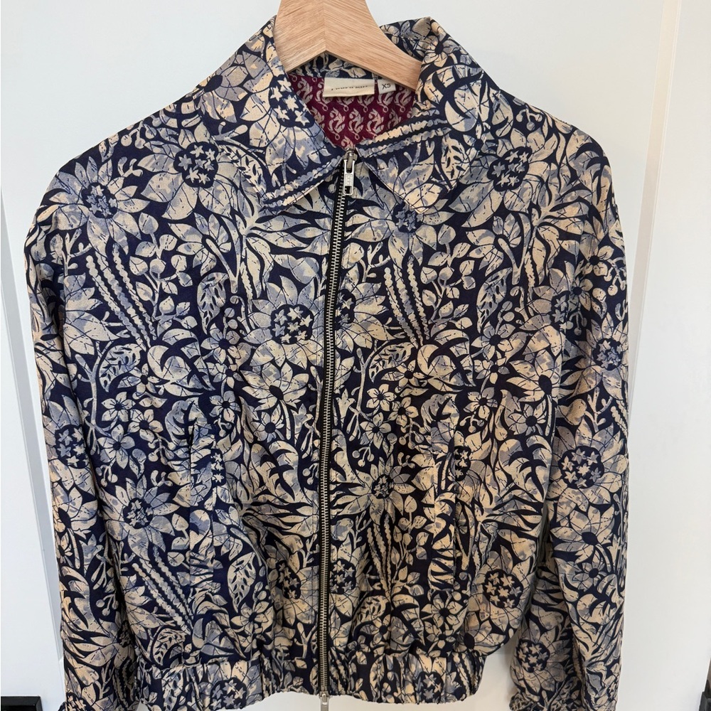 I Was a Sari Floral Bomber Jacket